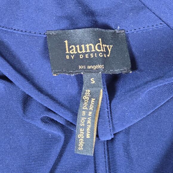 Laundry By‎ Design Navy Collared Wrap 3/4 Sleeve Dress S - Picture 4 of 8